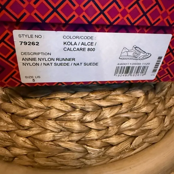 Tory Burch Annie Nylon Suede Sneakers
