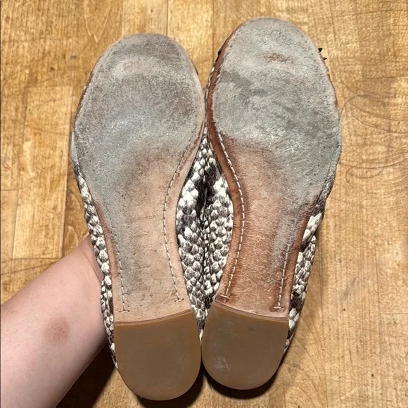 Tory Burch Black and Gold Flats