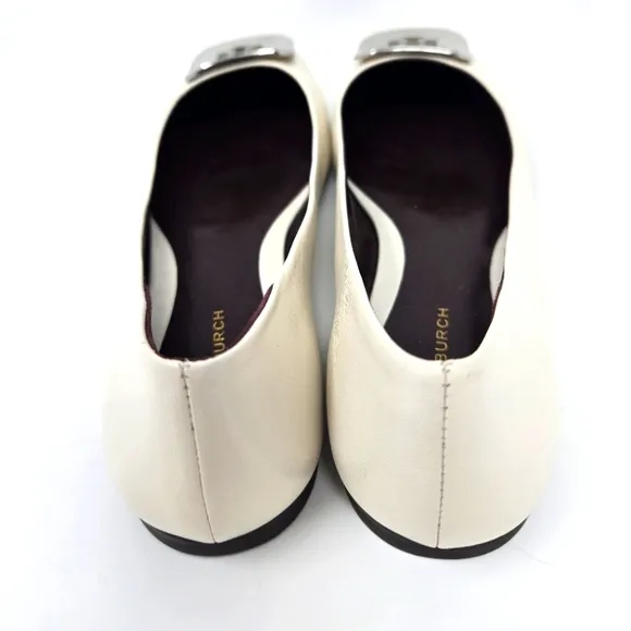 Tory Burch Georgia Ballet Flats In Lt. Cream