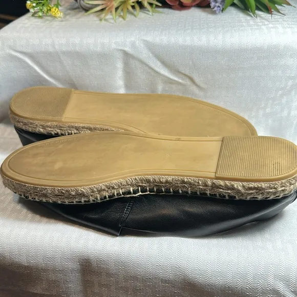 TORY BURCH LEATHER SHOES EVERLY ESPADRILLES 9.5