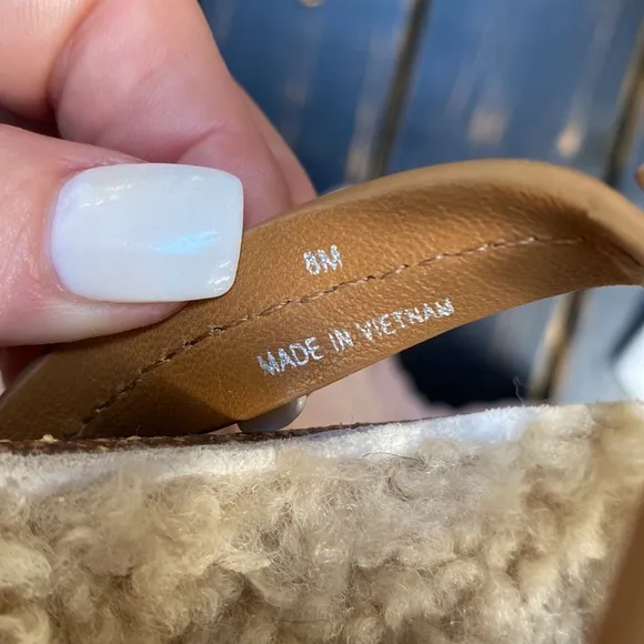 Tory Burch Miller Cloud Genuine Shearling Sandal