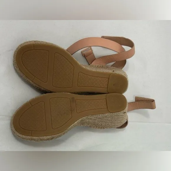 Tory Burch Tan Wedge Espadrilles