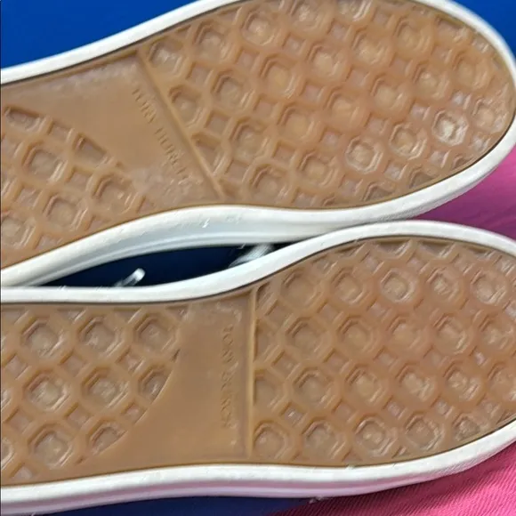 Tory Burch Women's Blue and White Sneakers