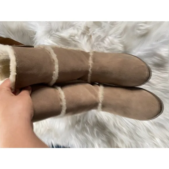 Tory Burch Women's Shearling-Lined Boots - Tan