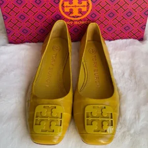 🆕Tory Burch Yellow Georgia Flats