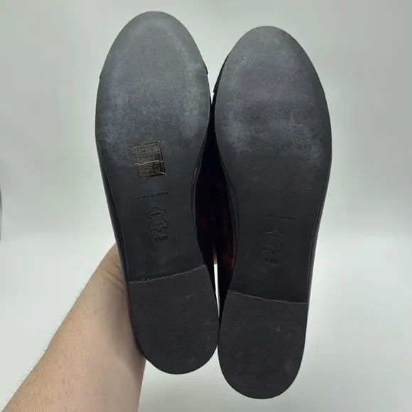 Tory BurchCap-Toe Ballet Flats tortoise shell print size 8.5