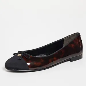 Tory BurchCap-Toe Ballet Flats tortoise shell print size 8.5