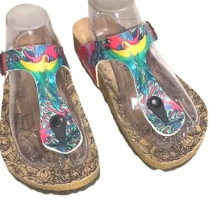 TROPICAL TREASURES!  Calceo Sandals Size 39=8.5-9