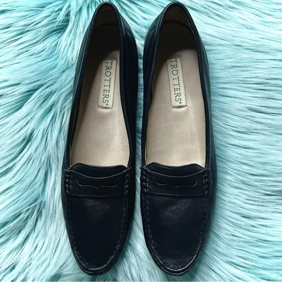 TROTTERS 80s SOFT LEATHER Penny Loafers Women’s 11 Could Fit As 10.5