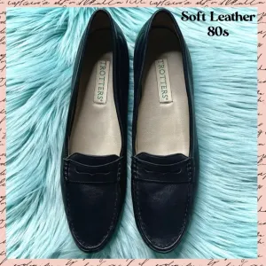 TROTTERS 80s SOFT LEATHER Penny Loafers Women’s 11 Could Fit As 10.5