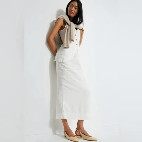 Tuckernuck Liv natural Raffia Slingbacks, New in Box size 6