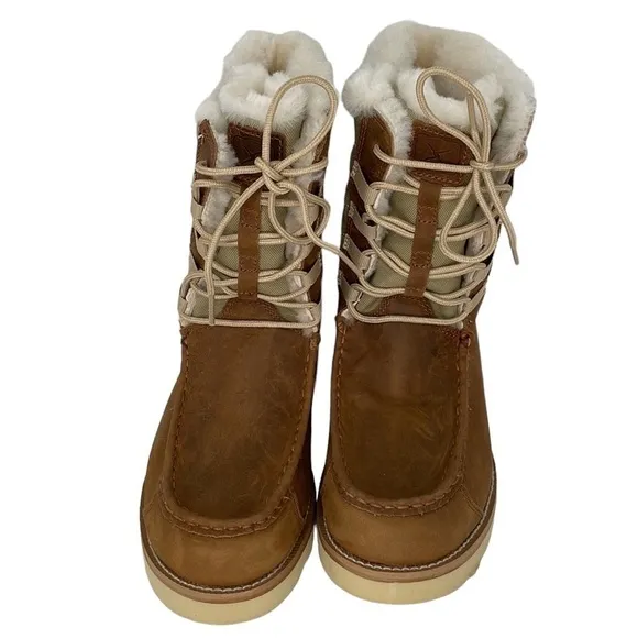 Twisted X Boots NWT Women’s 8” Wedge Sole Oiled Saddle and Tan Size 7