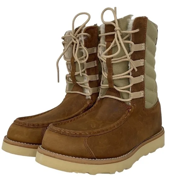 Twisted X Boots NWT Women’s 8” Wedge Sole Oiled Saddle and Tan Size 7