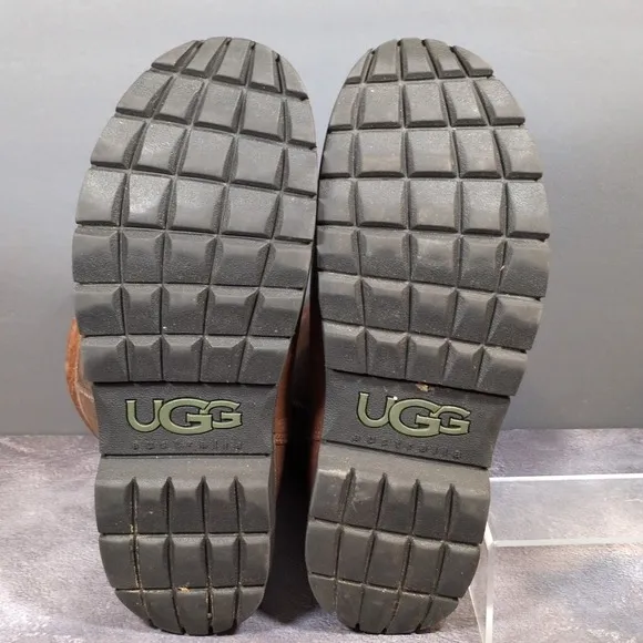 UGG Australia Beacon Brown Leather / Suede Shearling Lined Men's Boots 5485 Sz13