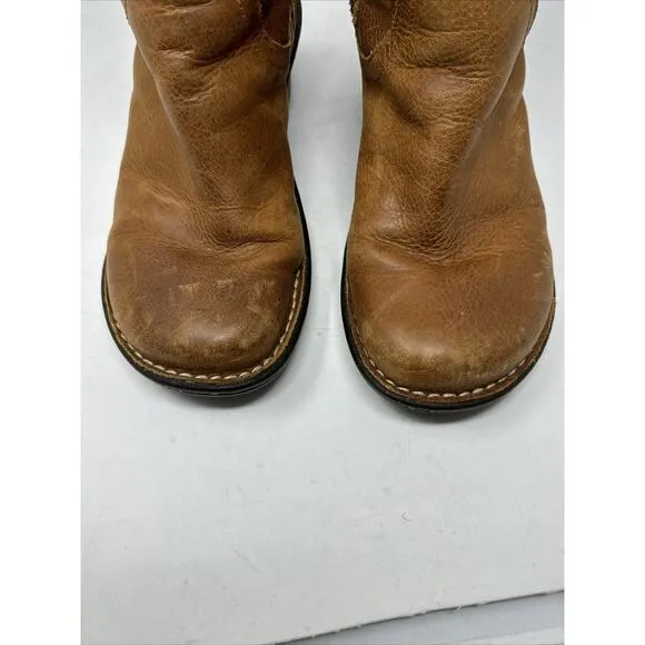 UGG Australia Hartley Brown Leather Shearling Lined Wedge Boot Women’s 8