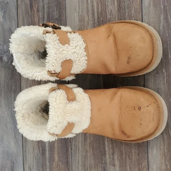 Ugg Australia Jocelin Shearling Buckle Boots ankle booties shoes sz 7