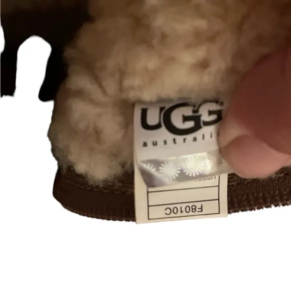 UGG Australia Mare Western Brown Boots Shearling Biker Boots Size-9