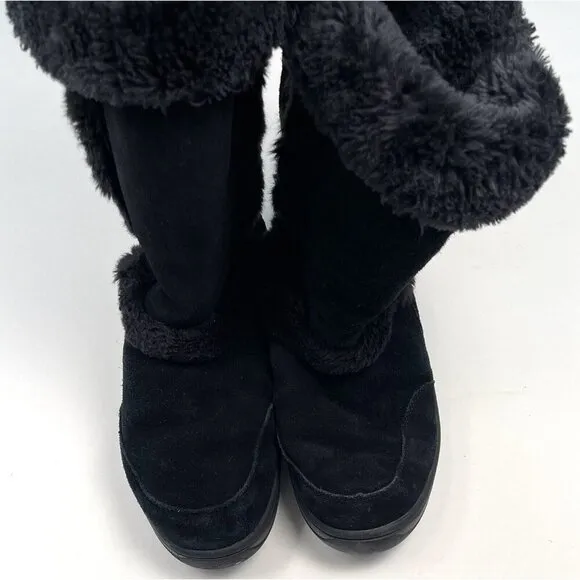 UGG Australia Womens US 10 Black Nightfall Sheepskin Suede Shearling BOOTS #5325