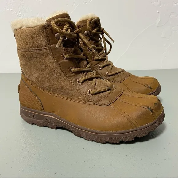 UGG Big Kids Leggero Boots Chestnut  Snow Boots Duck Boots Size 4 1012384K