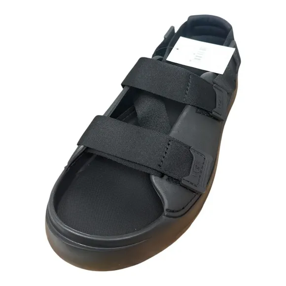 UGG BLACK STRATUS PLATFORM STRAPPY Water Sport SANDALS Men's US 10/ EUR 43 ~NWT
