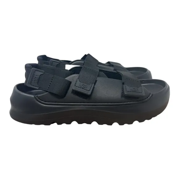 UGG BLACK STRATUS PLATFORM STRAPPY Water Sport SANDALS Men's US 10/ EUR 43 ~NWT
