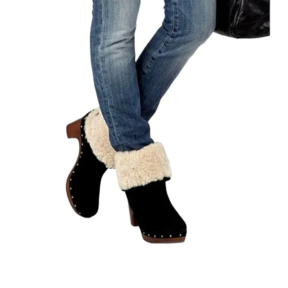 UGG Carnegie Studded Leather Shearling Boots