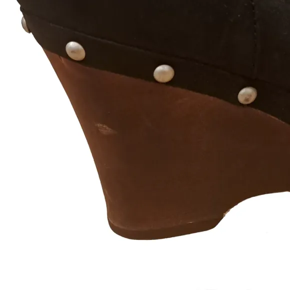 UGG Carnegie Studded Leather Shearling Boots