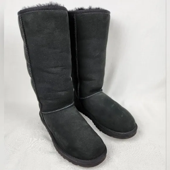 Ugg Classic Tall Black Shearling Boots