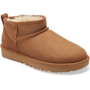 UGG Classic ultra mini chestnut shearling boots 6US