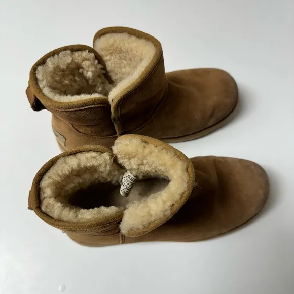 UGG Cory II Genuine Shearling Lined Kids Ankle Boots