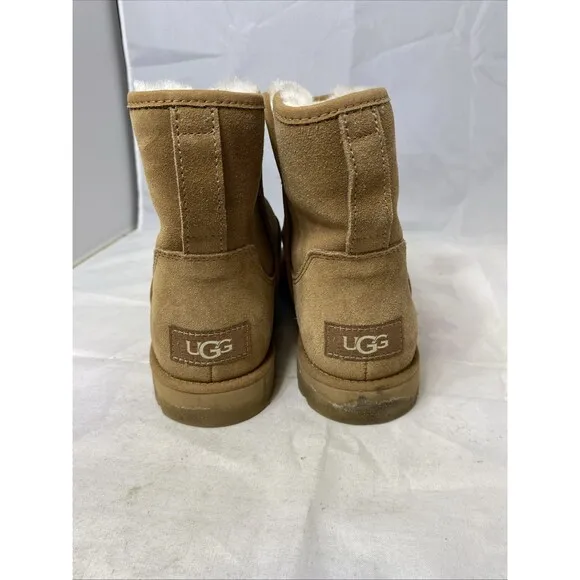 UGG Cory II Shearling Lined Suede Boots Chestnut Women’s Size 6