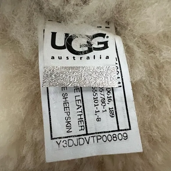 Ugg Eva Brown Suede and Shearling Button Up Boots Womens size 8