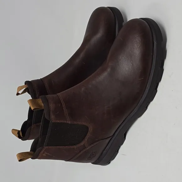 UGG Hillmont Chelsea Chesnut Leather Men's Boots Size 14