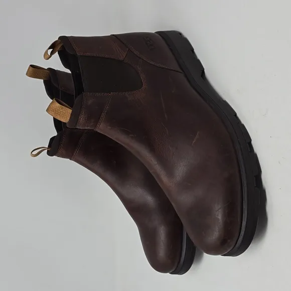 UGG Hillmont Chelsea Chesnut Leather Men's Boots Size 14