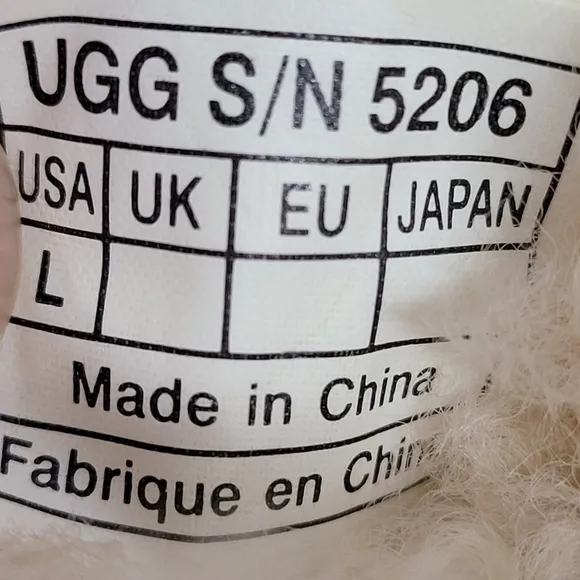 UGG I BOO Shearling Boots INFANTS Size LARGE