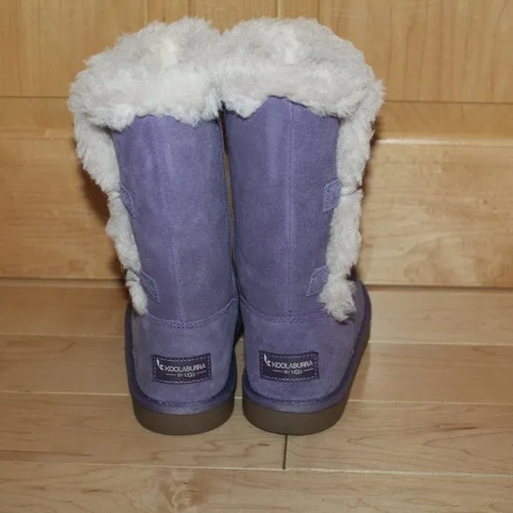 UGG KOOLABURRA GIRL'S‎ TALL SUEDE BUTTON BOOTS