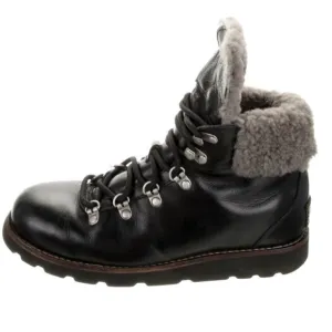 UGG Leather Printed Combat Boots