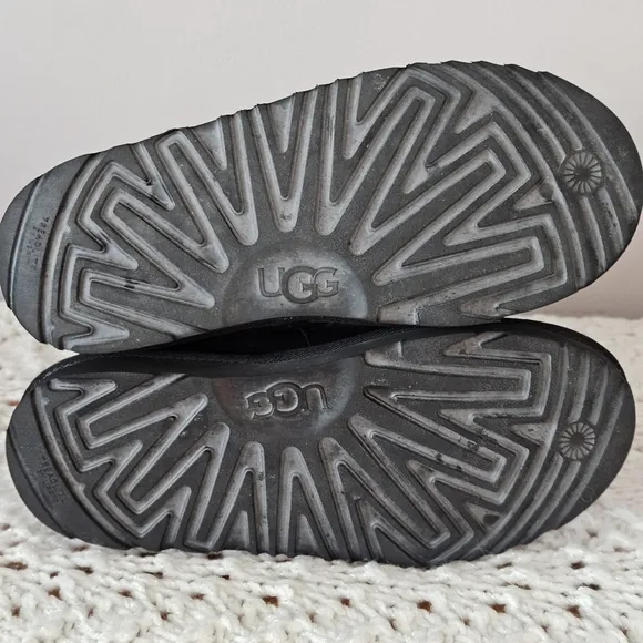 UGG Maddi II Black Shearling Lined Boots Size 4