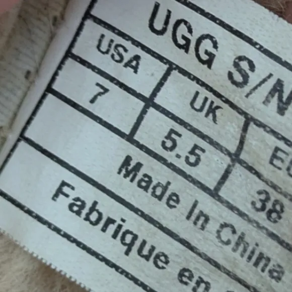Ugg Maylin brown leather shearling extra fluffy Sherpa boots women’s size 7