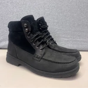 UGG Men’s Barrington Boots Waterproof Black Shearling Lined size 9.5