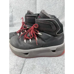 UGG Men's Hearst Shearling Boots US 11 Black Gray Winter Chunky Platform Utility