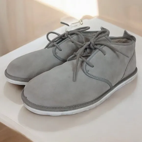 UGG Men's  Maksim Gray Suede Shearling Line Chukka Boots Size 10