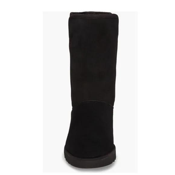 UGG Michelle BLACK Pull-On Suede Fur Lined Boots, Size EU40/ US9 NWT S/N 1013462
