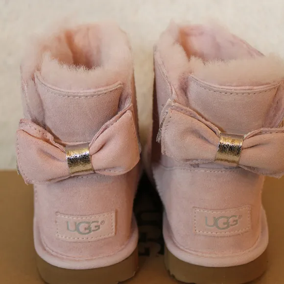 UGG‎ MINI BOW II SPARKLE BOOTS NEW! PINK