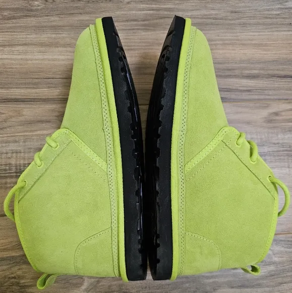 UGG Neumel Suede Chopd Chukka Boots  Key Lime &amp; Black, US 10