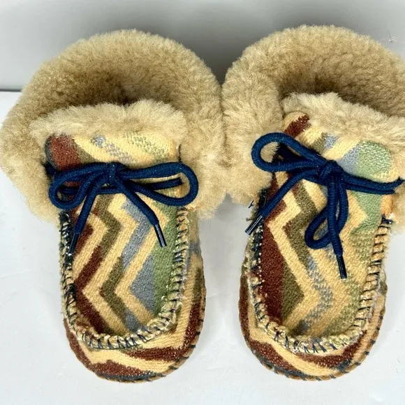 Ugg Pendleton Shearling Wool Infant Baby Boots Size 4/5