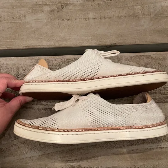 UGG PINKETT Lace Up Hyper Weave Casual Sneakers 1016754 WHITE