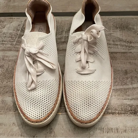 UGG PINKETT Lace Up Hyper Weave Casual Sneakers 1016754 WHITE
