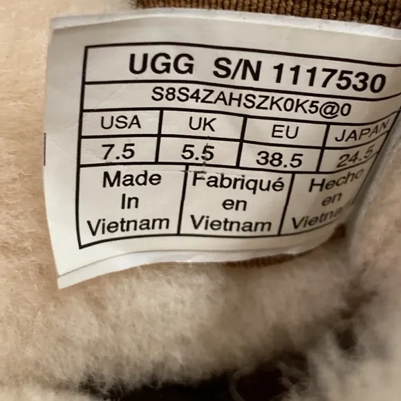UGG Seyline Shearling-Trimmed Suede Wedge Boots Size 7.5