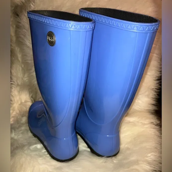 UGG Shaye Rubber Shearling Lined Glossed Rain Boot